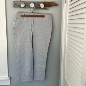 Ann Taylor Signature Seersucker Crop Pants Size 12